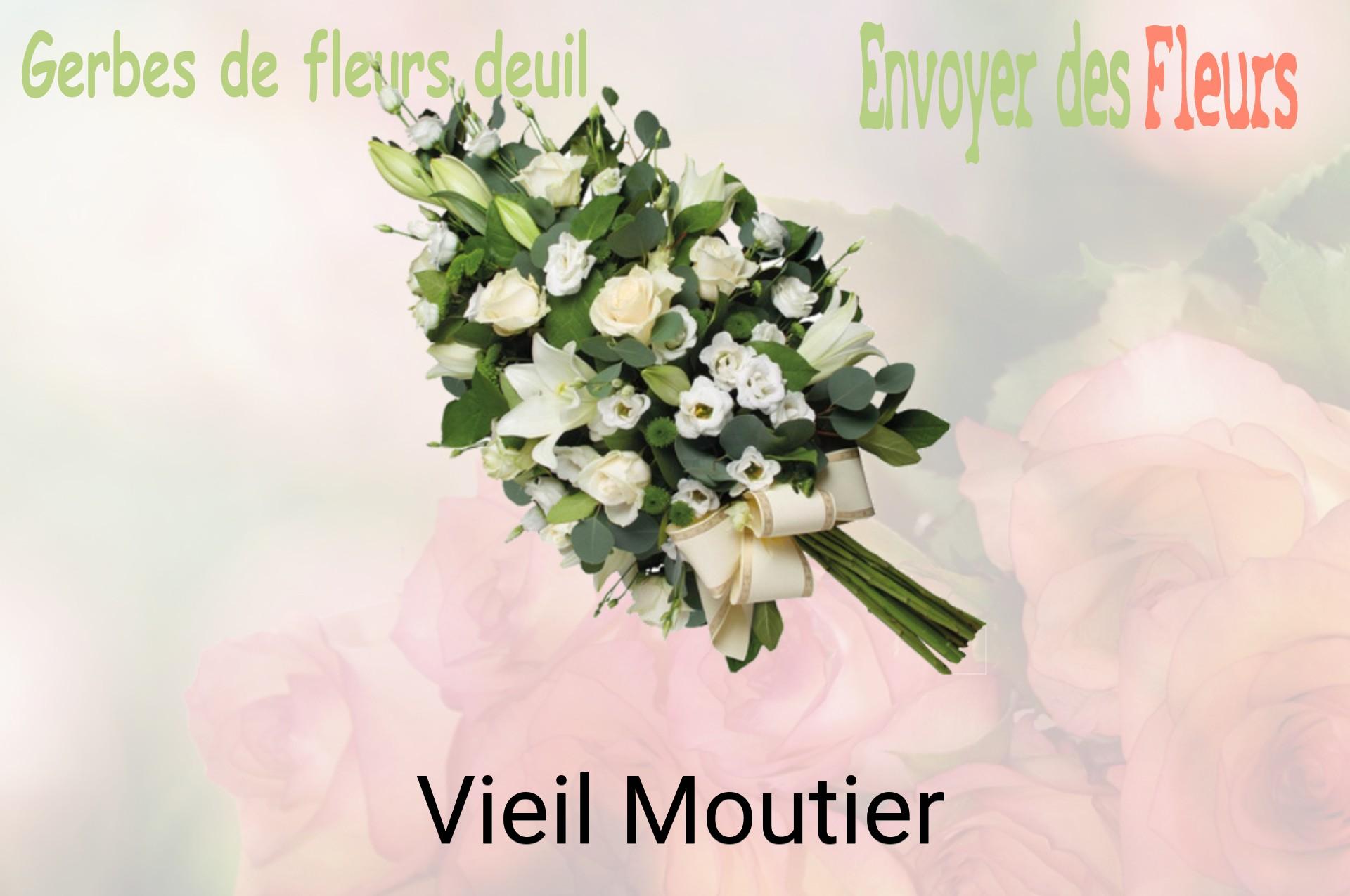 Gerbe de fleurs de deuil livrée à Vieil-Moutier